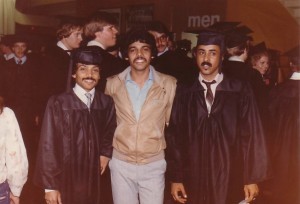 U. T.  Graduation day (June 13, 1981) - left