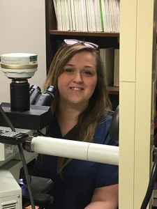 Now in her dermatopathology fellowship at the Medical University of South Carolina, Nicole Dominiak looked at skin biopsies.